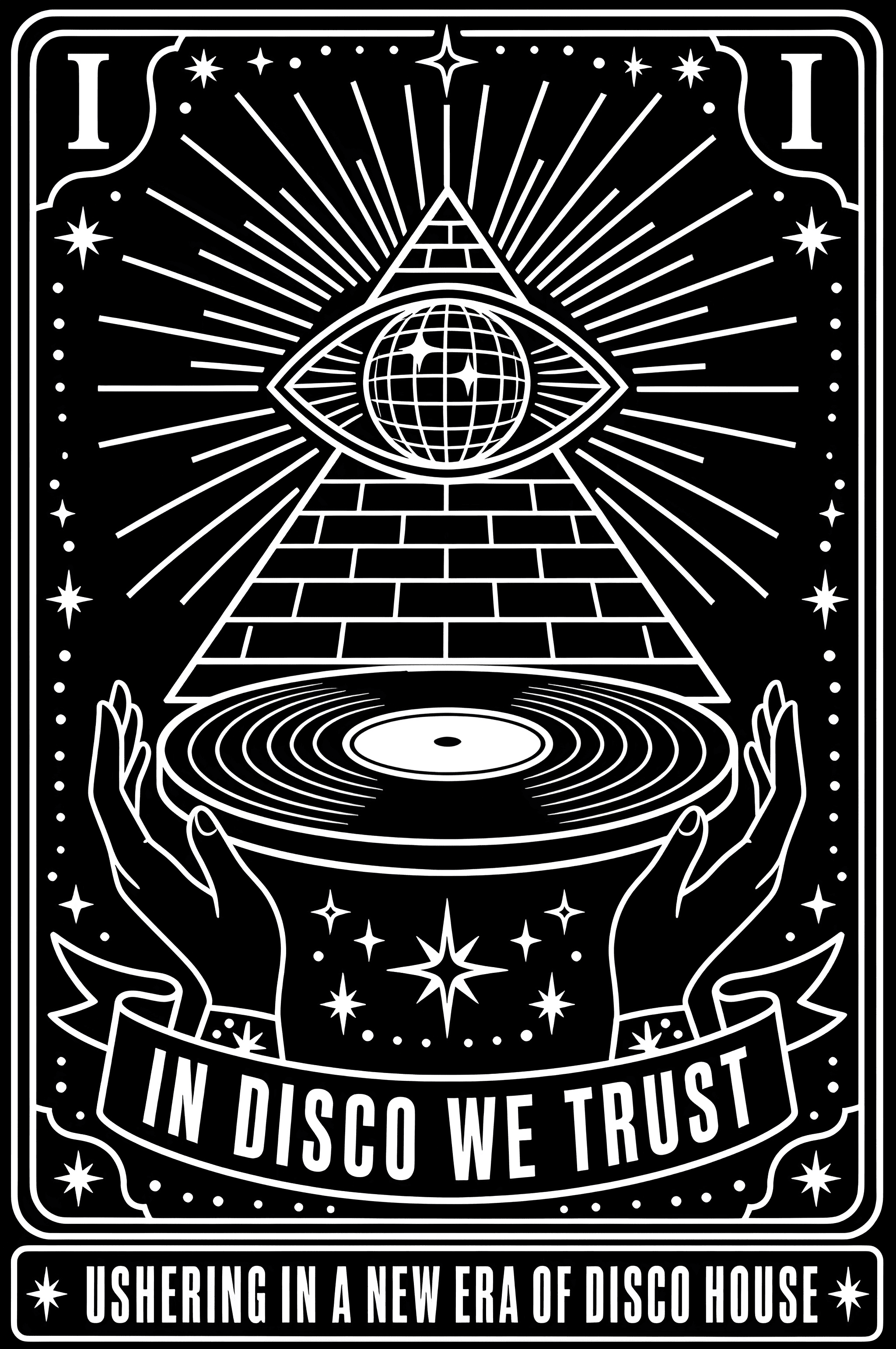 Tarot Series: IN DISCO WE TRUST | Blanco Tee