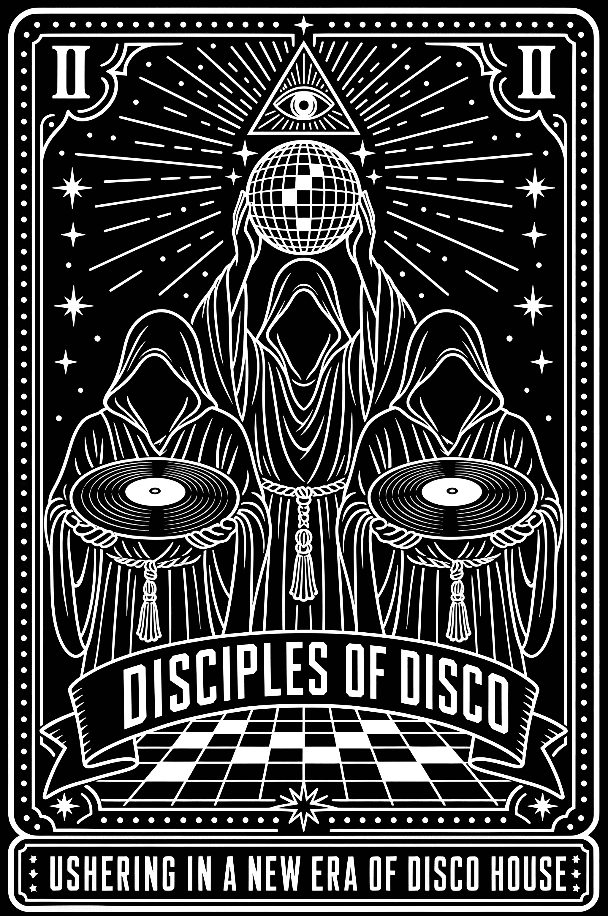 Tarot Series: DISCIPLES OF DISCO | Blanco Tee
